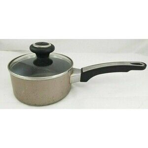 Farberware 5.5" Nonstick Saucepan Pot w/ Glass Lid Small Cookware Pan